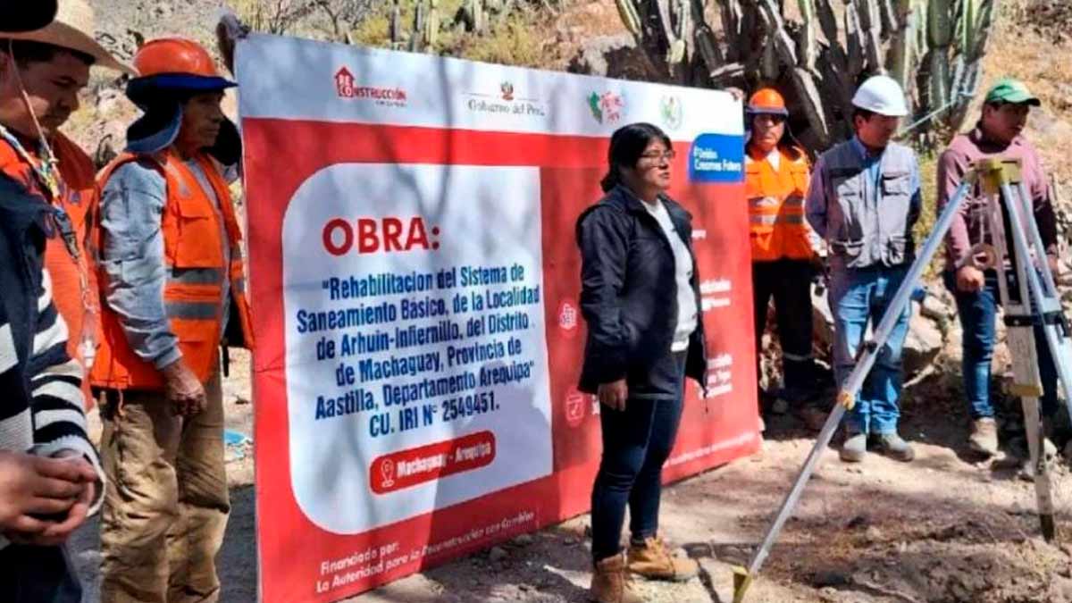 ARCC transfiere para obras de agua y saneamiento