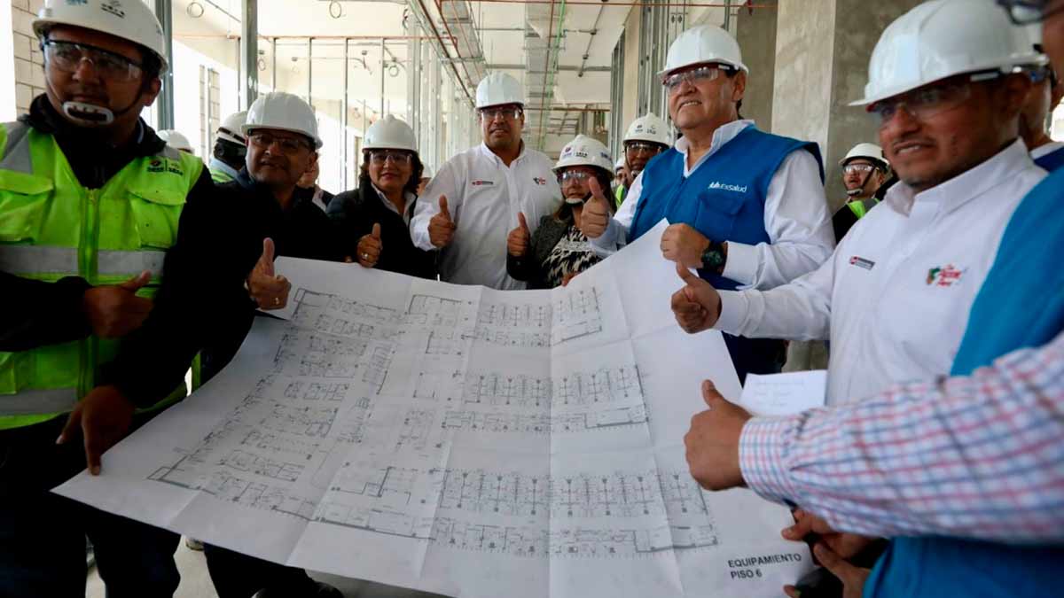 Cajamarca MTPE supervisa construcción del Hospital Especializado