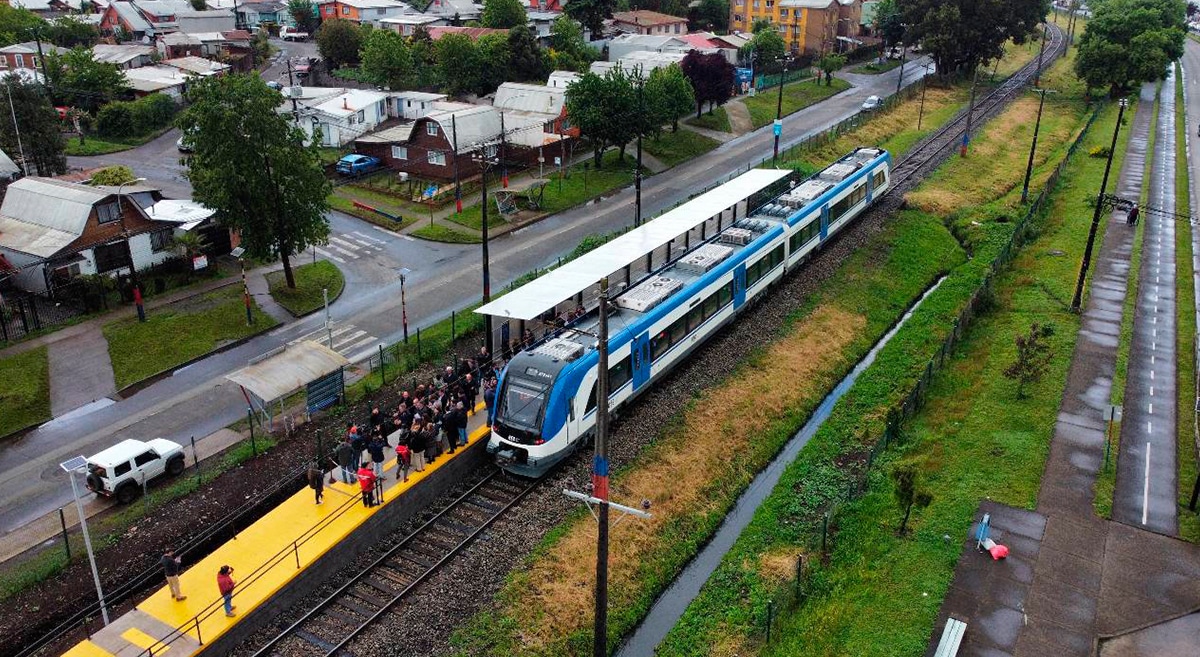 Chile: Inauguran estación ferroviaria en Padre Las Casas