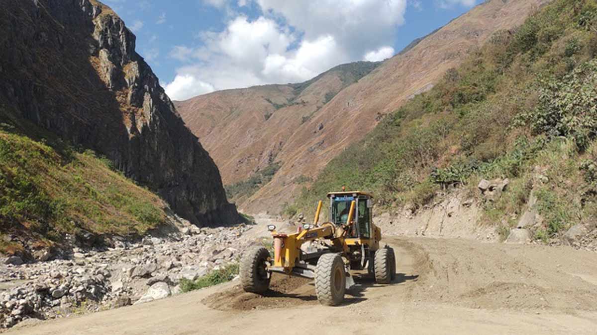 Construcción de carretera hacia Machu Picchu tiene 31% de avance físico