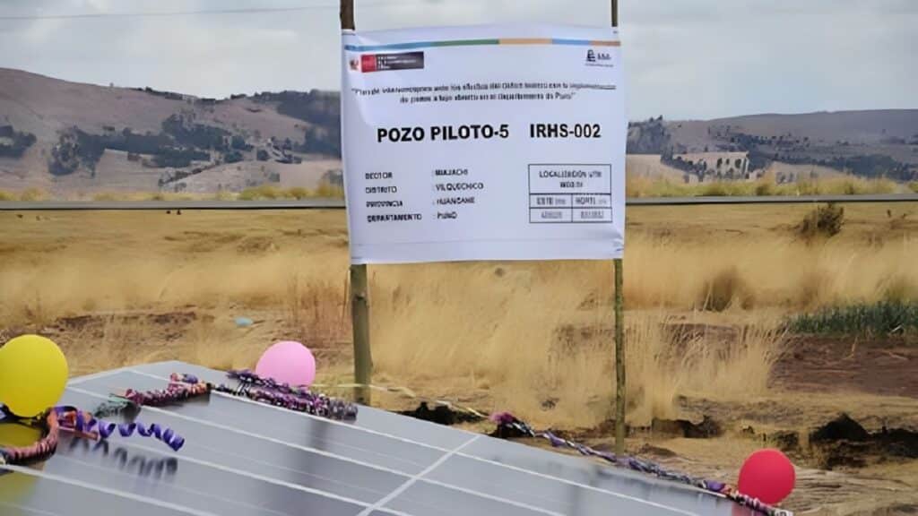 Inauguración de pozo