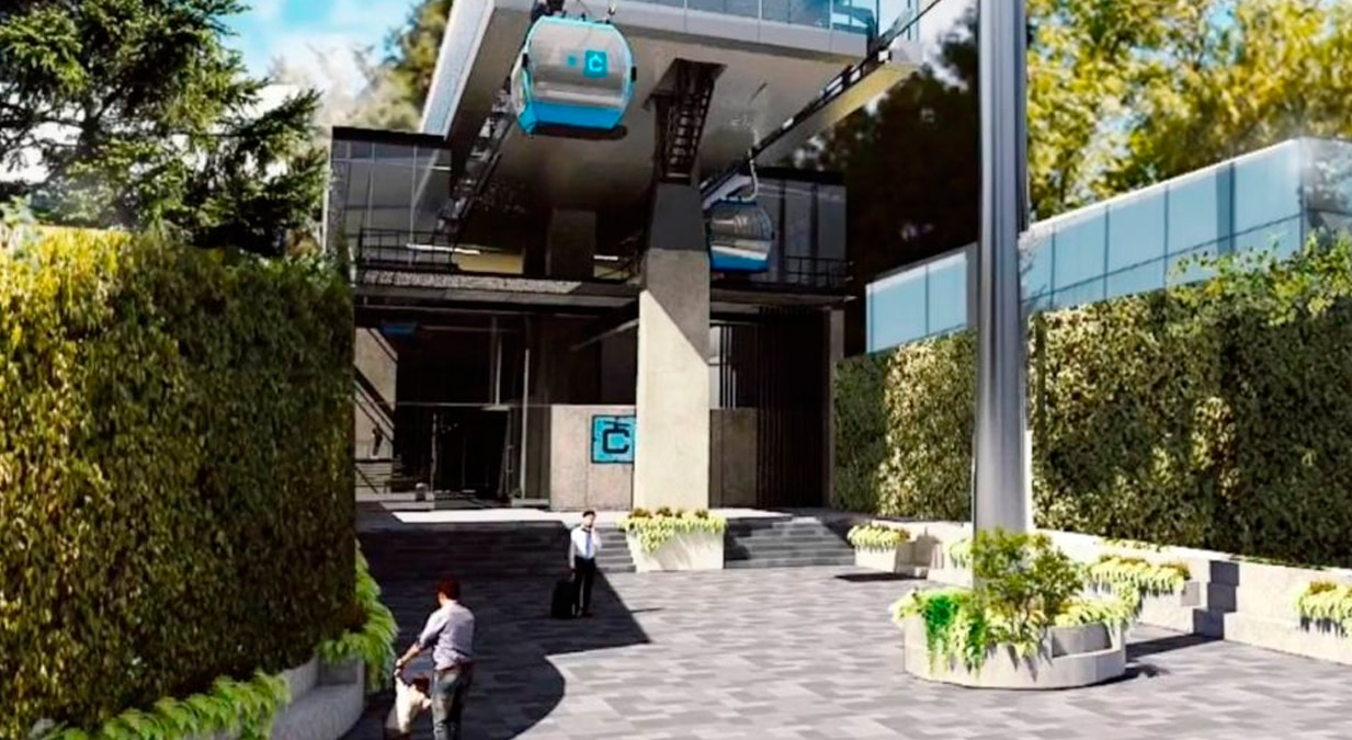 La Línea 3 del Cablebús conectará al pueblo de Santa Fe con la estación del Metro en Constituyentes.