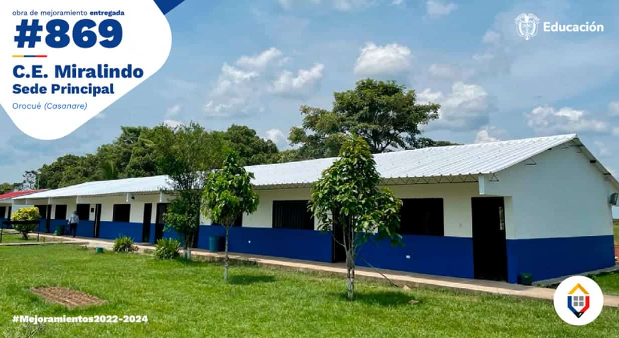 Colombia: Invierten más de $ 5.440 millones en infraestructura educativa en 10 regiones