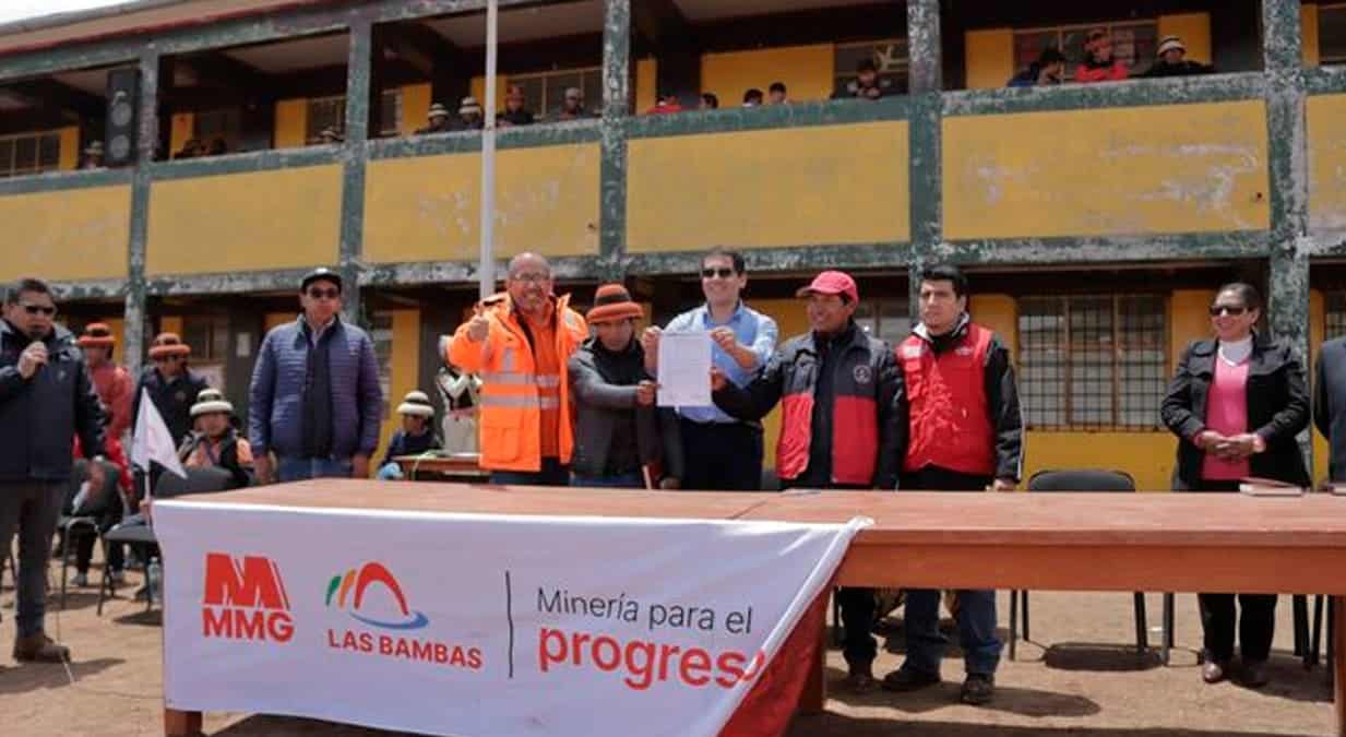 Proyecto educativo será financiado por la empresa minera Las Bambas.
