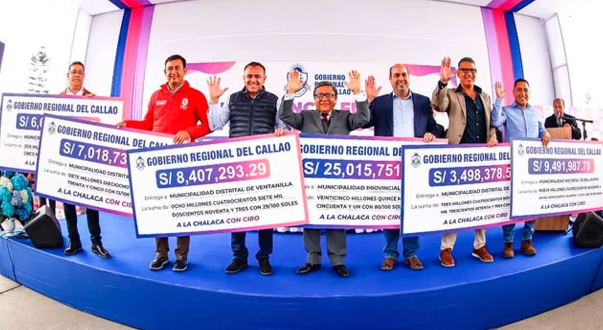 Callao: Transfieren más de S/ 71 millones para ejecución de obras