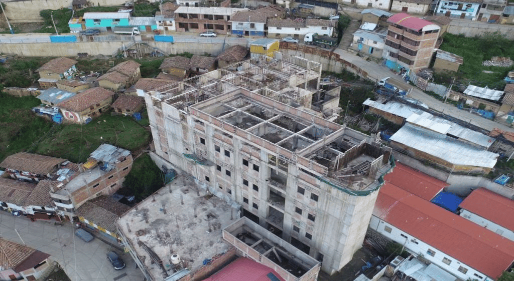 Cajabamba obra de saneamiento