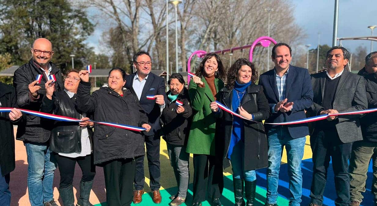 El nuevo espacio público financiado por Serviu Los Ríos.