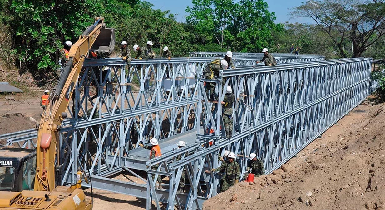 El nuevo puente semipermanente se instalará en el sector El Término en el km 41, en el corredor La Palmera- Presidente.