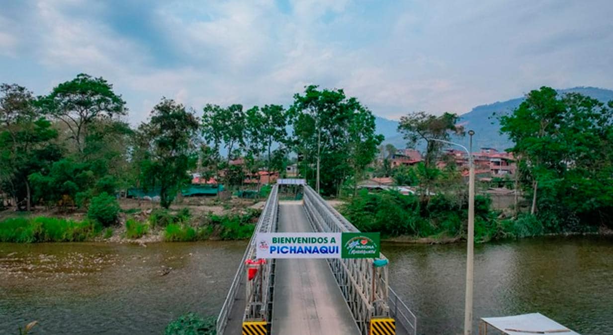 Estructura permitirá la conectividad de comunidades de la provincia de Chanchamayo.
