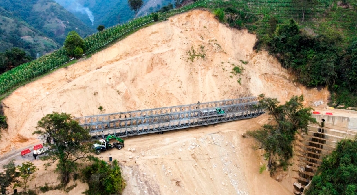 Colombia: Construcción del nuevo puente Chirajara presenta 72 % de avance