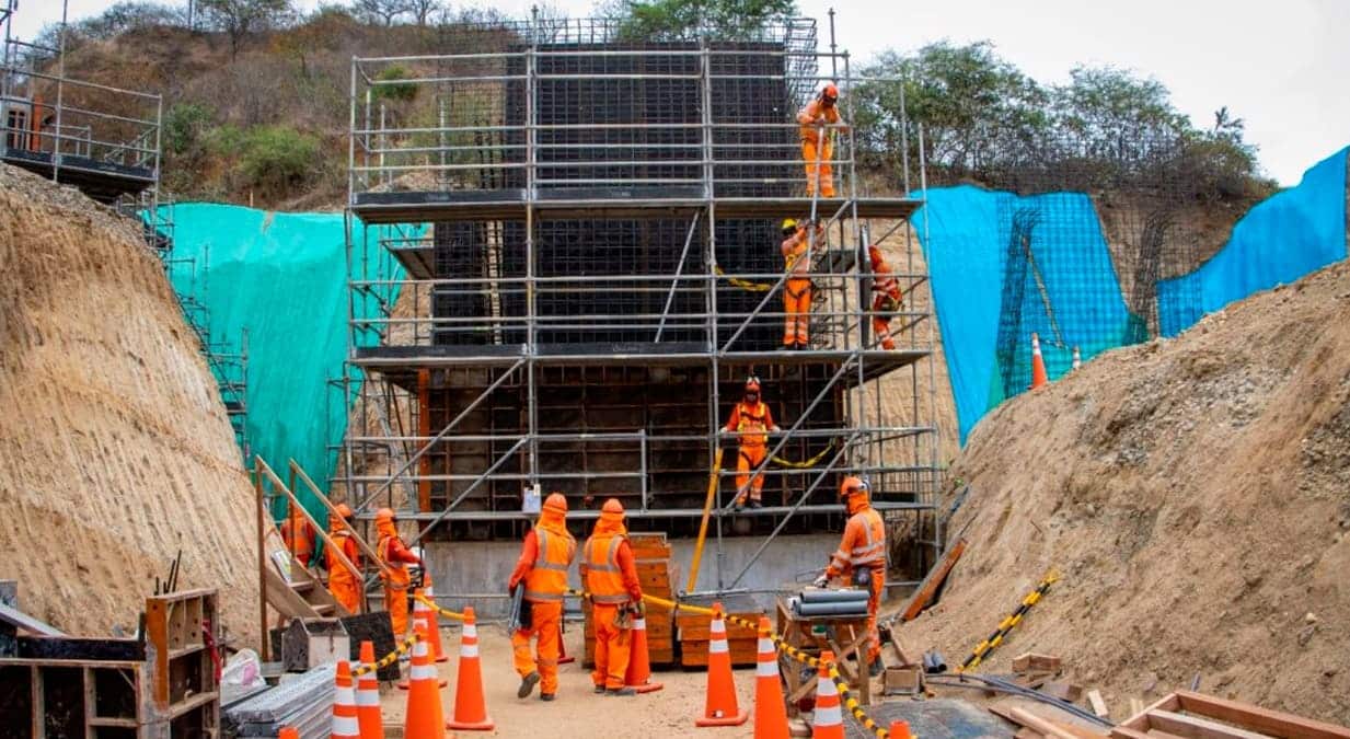Tumbes: Obras en la quebrada La Jardina presentan 25% de avance