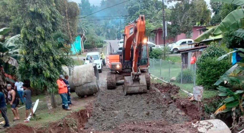 Construcción de vía