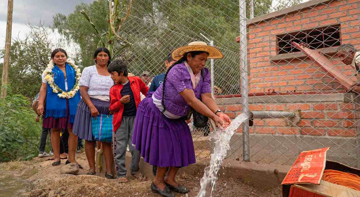 Sistema de agua en Bolivia