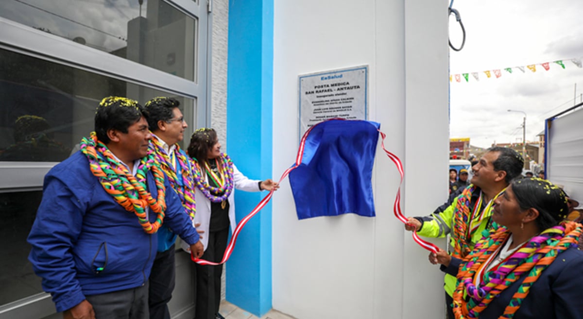 Puno: EsSalud inauguró posta médica San Rafael en beneficio de cerca de 2 mil asegurados