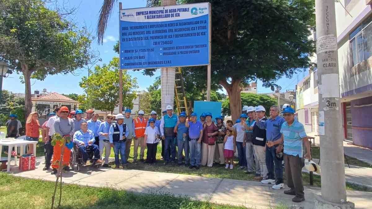 Otass inicia obra de renovación de redes de alcantarillado en Ica
