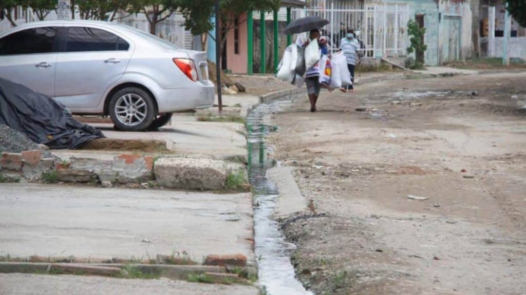 Obra de alcantarillado en Cartagena