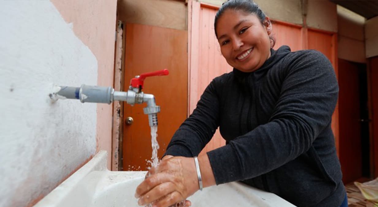 Distribución de agua potable.