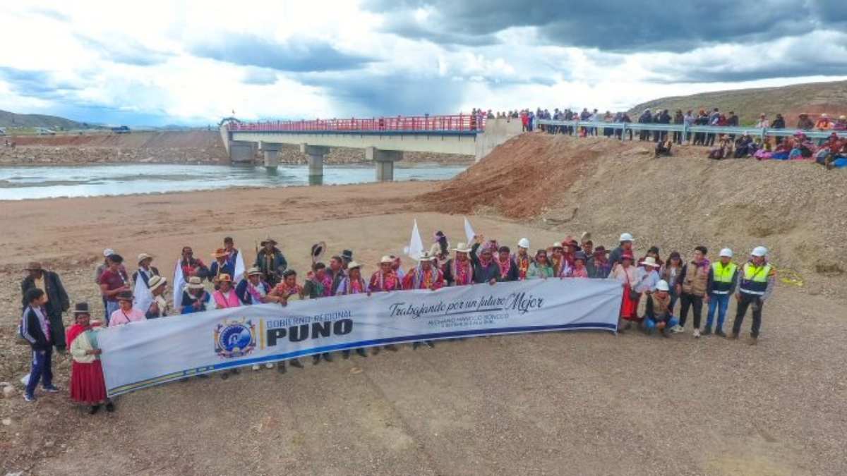Puno: Inauguran Puente Carrozable Cangalle en Asillo