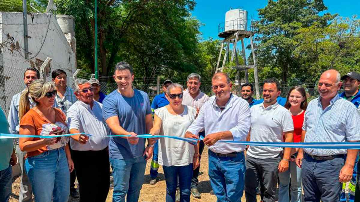 inauguración de pozo de agua