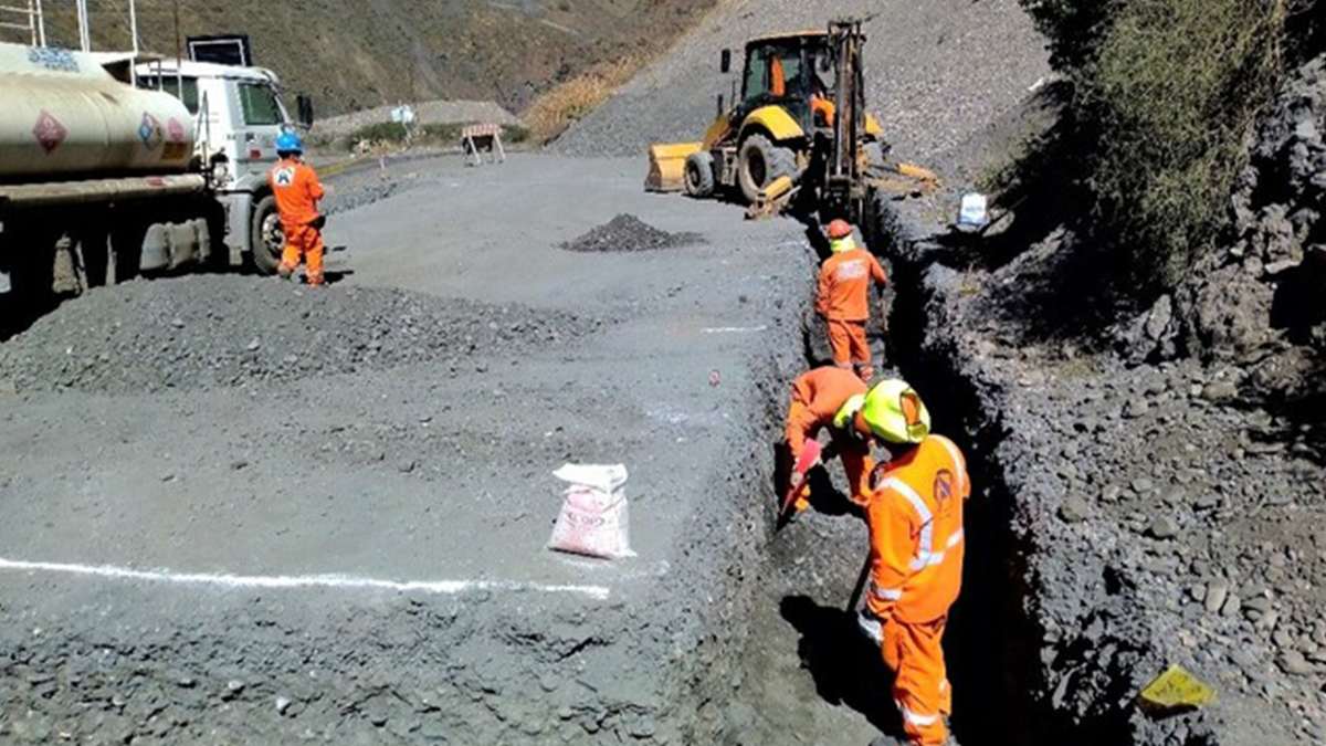 obras en carretera