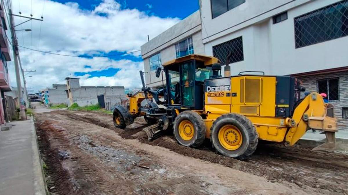 Obras en pistas de tierra