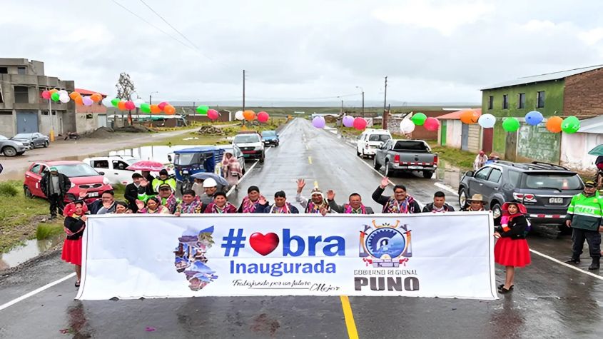 carretera pavimentada Desvió Crucero-Potoni