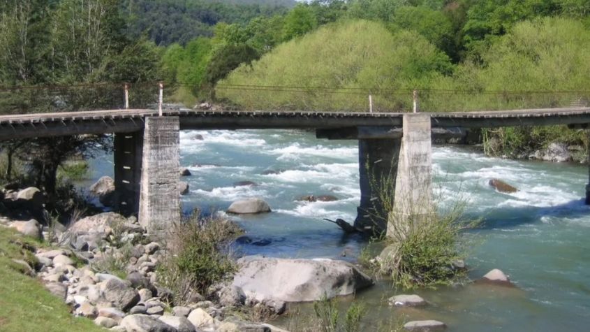 Puente Chichintahue en Alto Biobío