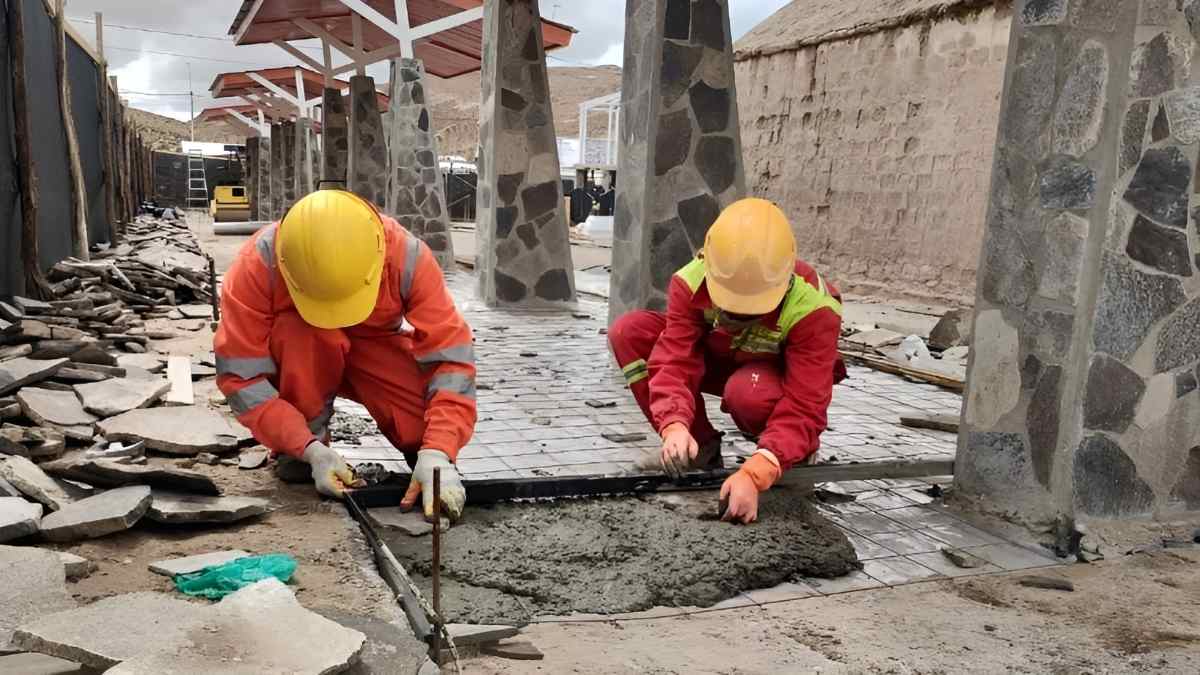 Chile: Nueva plaza pública en Colchane al 70% de avance
