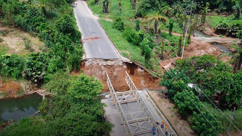 Ecuador: Avanza instalación de puente Bailey en La Concordia – Puerto Nuevo