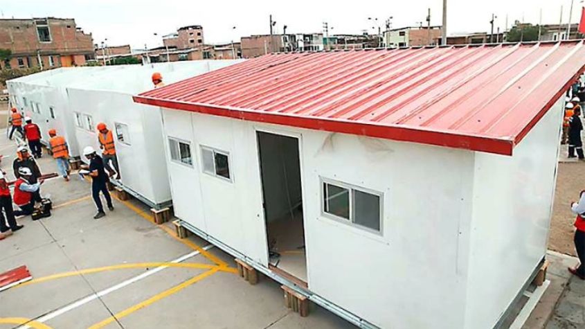 módulos de vivienda para familias damnificadas