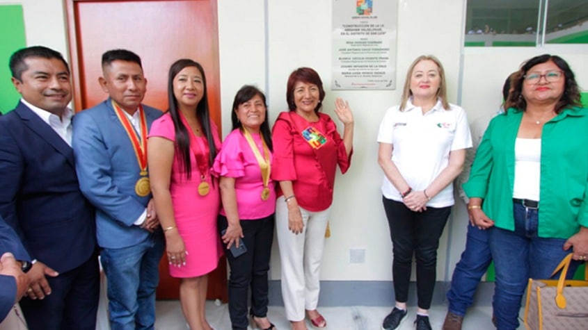 Cañete: Inauguran moderna infraestructura de la I.E. Abraham Valdelomar