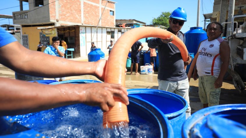 distribución de agua potable en Tumbes