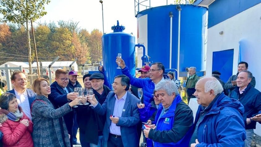 obras de agua potable en Cudico y Catrico