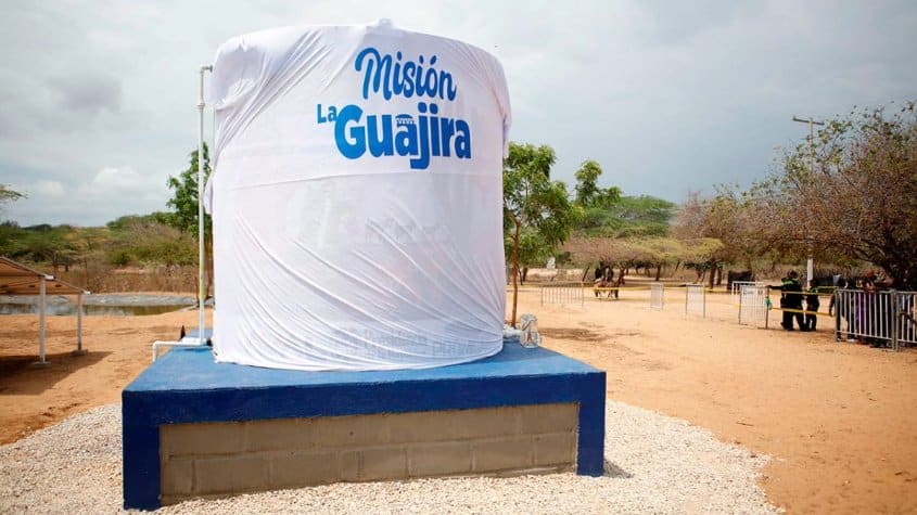 planta potabilizadora de agua en La Guajira