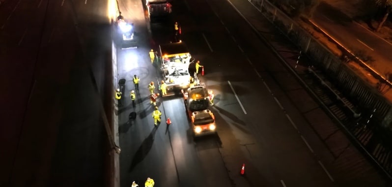 Repavimentación Panamericana Sur