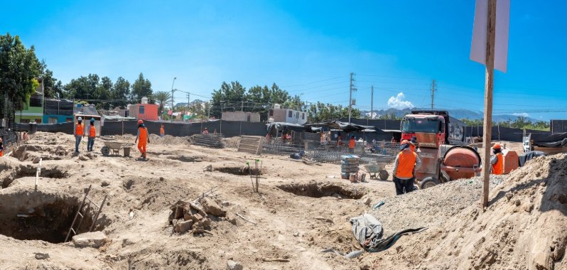 Ica: Supervisan construcción de centro educativo en Huamanguilla
