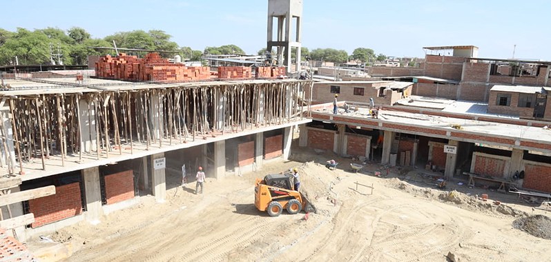 Piura: Colegio N°010 de Los Algarrobos registra avance del 40%