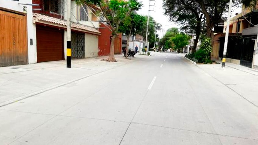 Gore Piura mejora 59 calles de la Urb. Miraflores