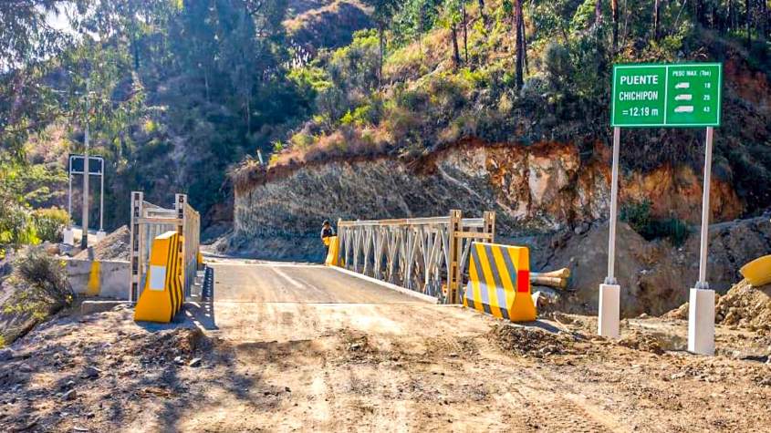 puentes en Áncash y Huánuco