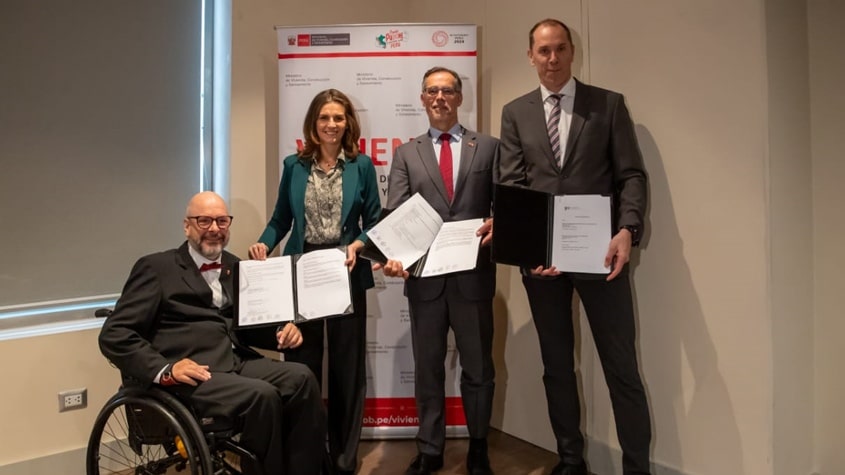 MVCS firma convenio con GIZ para implementar proyectos de seguridad hídrica