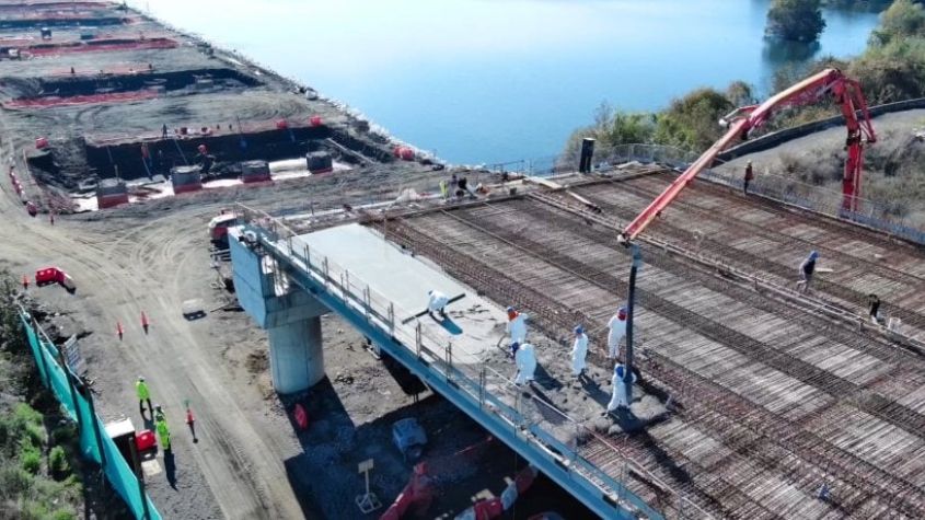 Chile: Obras del Puente Industrial alcanzan un 70% de avance