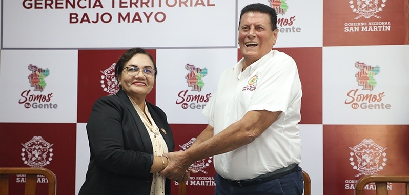 gobernador regional y alcaldesa San Martin