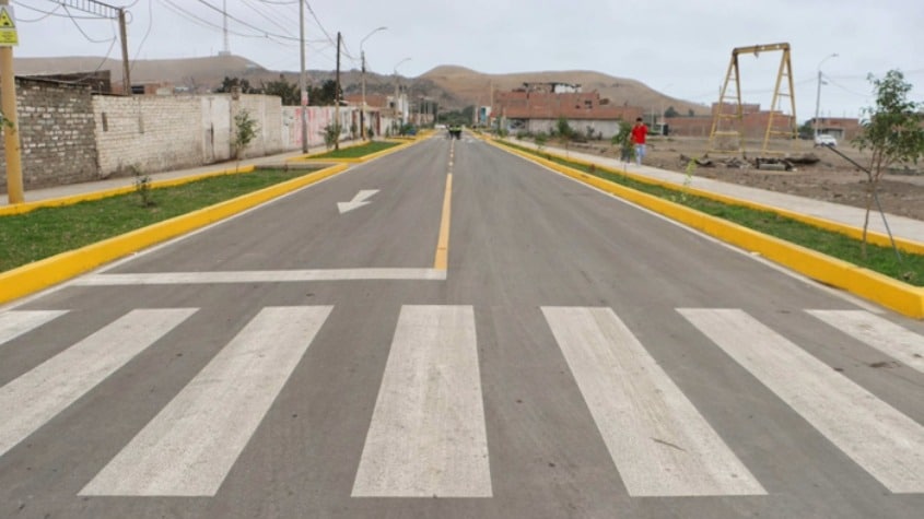 Barranca: Inauguran vías en el distrito de Supe