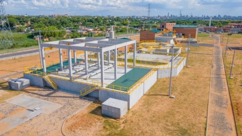 construcción de PTAR de Ciudad del Este