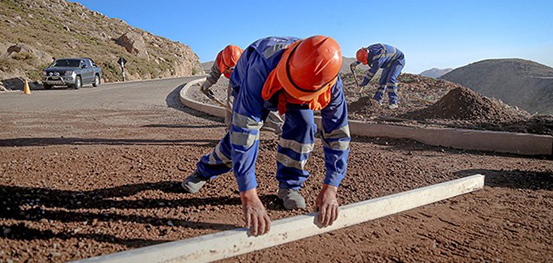 construcción carretera