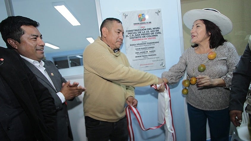Yauyos: Entregan moderna infraestructura educativa en San Pedro de Cusi