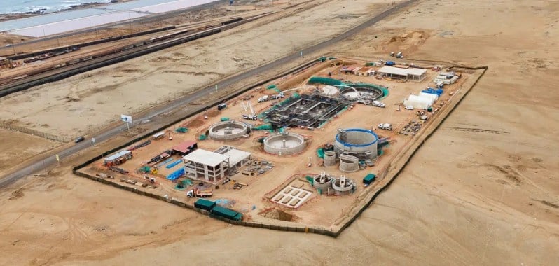 Construcción de PTAR Media Luna en Ilo registra un avance del 47 %