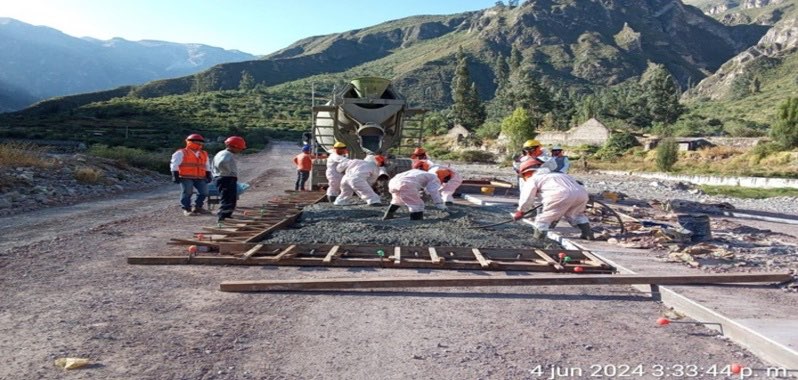 Vía de mejoramiento en Arequipa