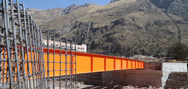 construcción de puente