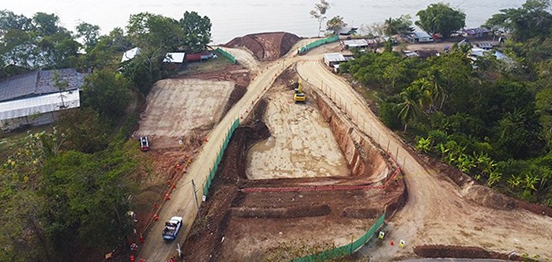 construcción de puente